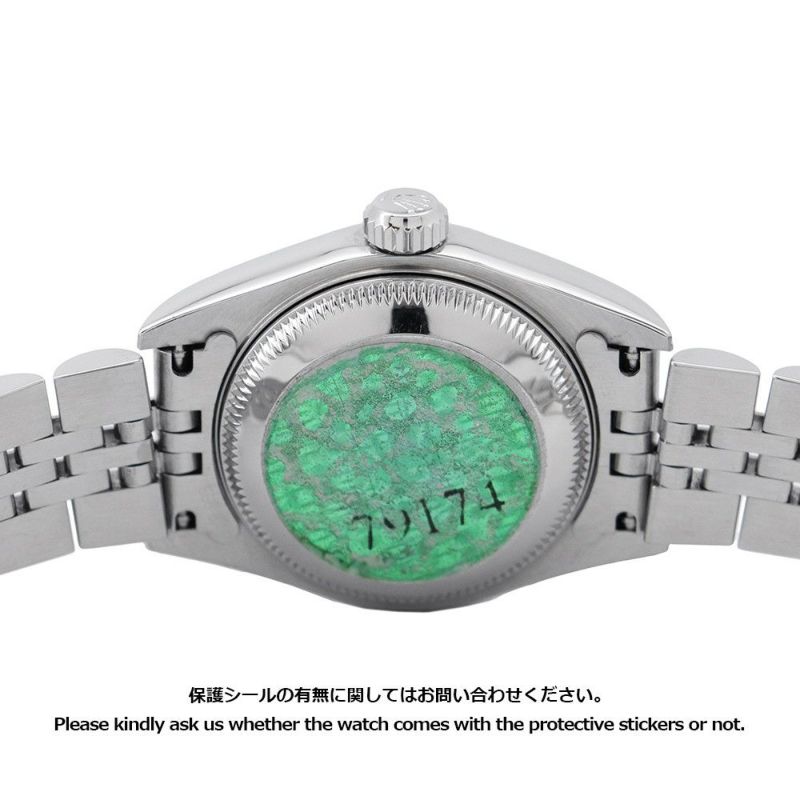 ロレックス デイトジャスト Y番 SS/K18WG 79174NR ROLEX 腕時計 ブラックシェル文字盤 ローマン