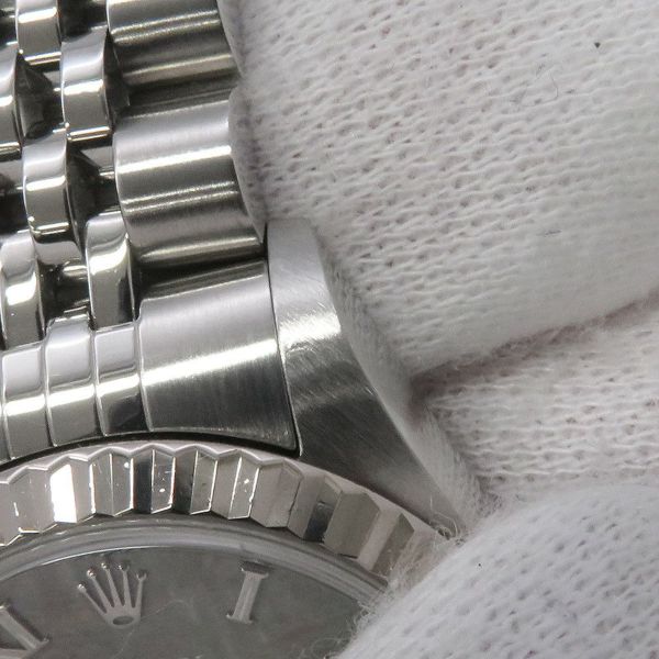 ロレックス デイトジャスト Y番 SS/K18WG 79174NR ROLEX 腕時計 ブラックシェル文字盤 ローマン