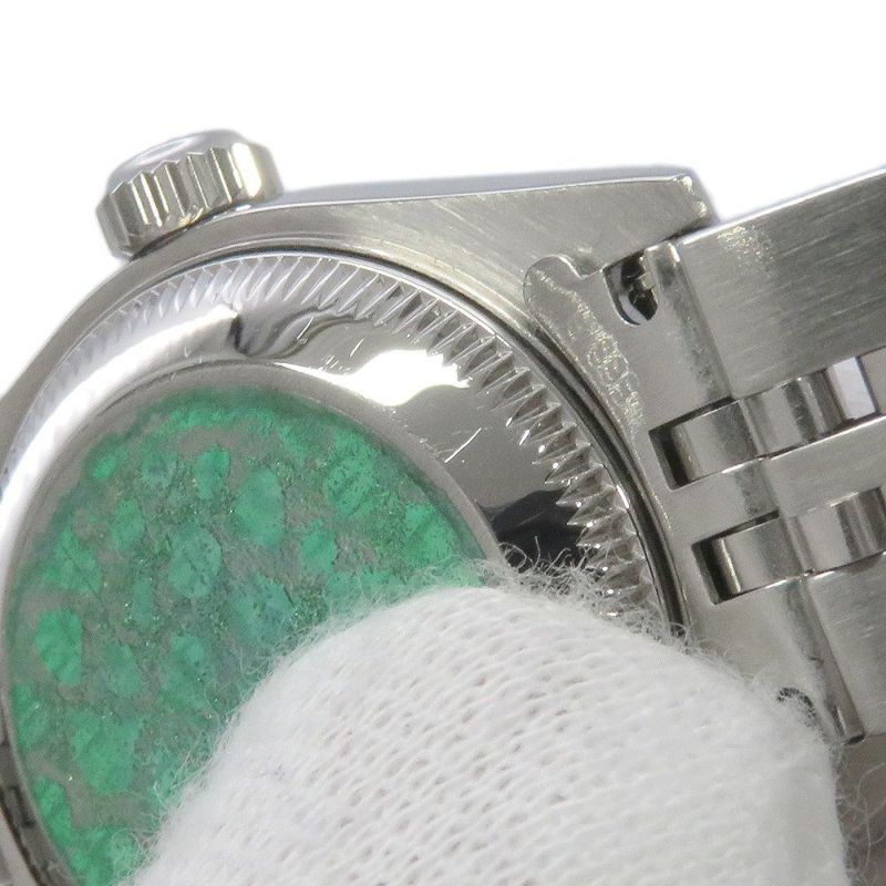 ロレックス デイトジャスト Y番 SS/K18WG 79174NR ROLEX 腕時計 ブラックシェル文字盤 ローマン