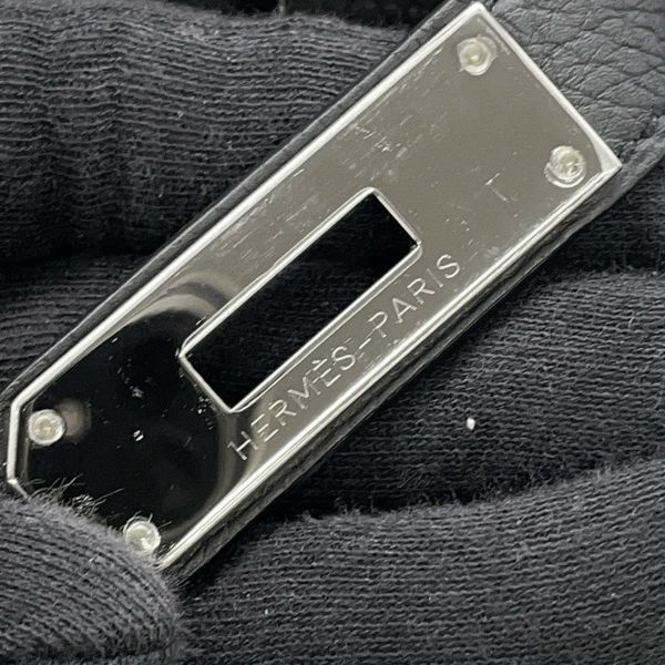 エルメス バーキン30 ブラック/シルバー金具 トゴ T刻印 HERMES Birkin ハンドバッグ 黒