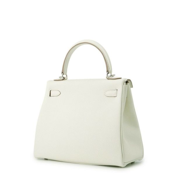 エルメス ハンドバッグ ケリー25 内縫い マッシュルーム/シルバー金具 トゴ B刻印 2wayショルダー