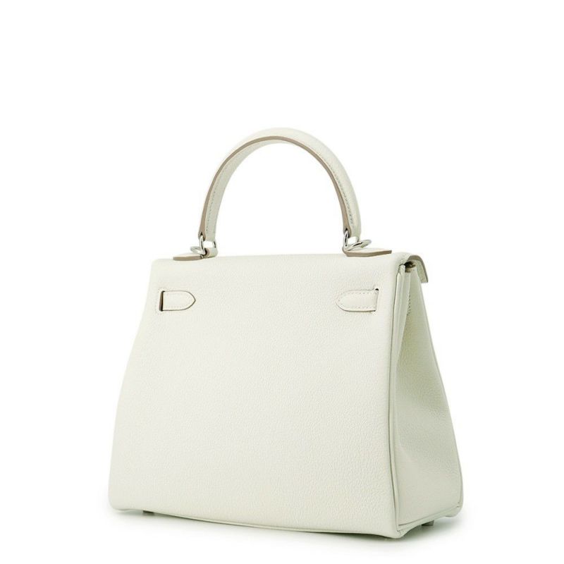 エルメス ハンドバッグ ケリー25 内縫い マッシュルーム/シルバー金具 トゴ B刻印 2wayショルダー