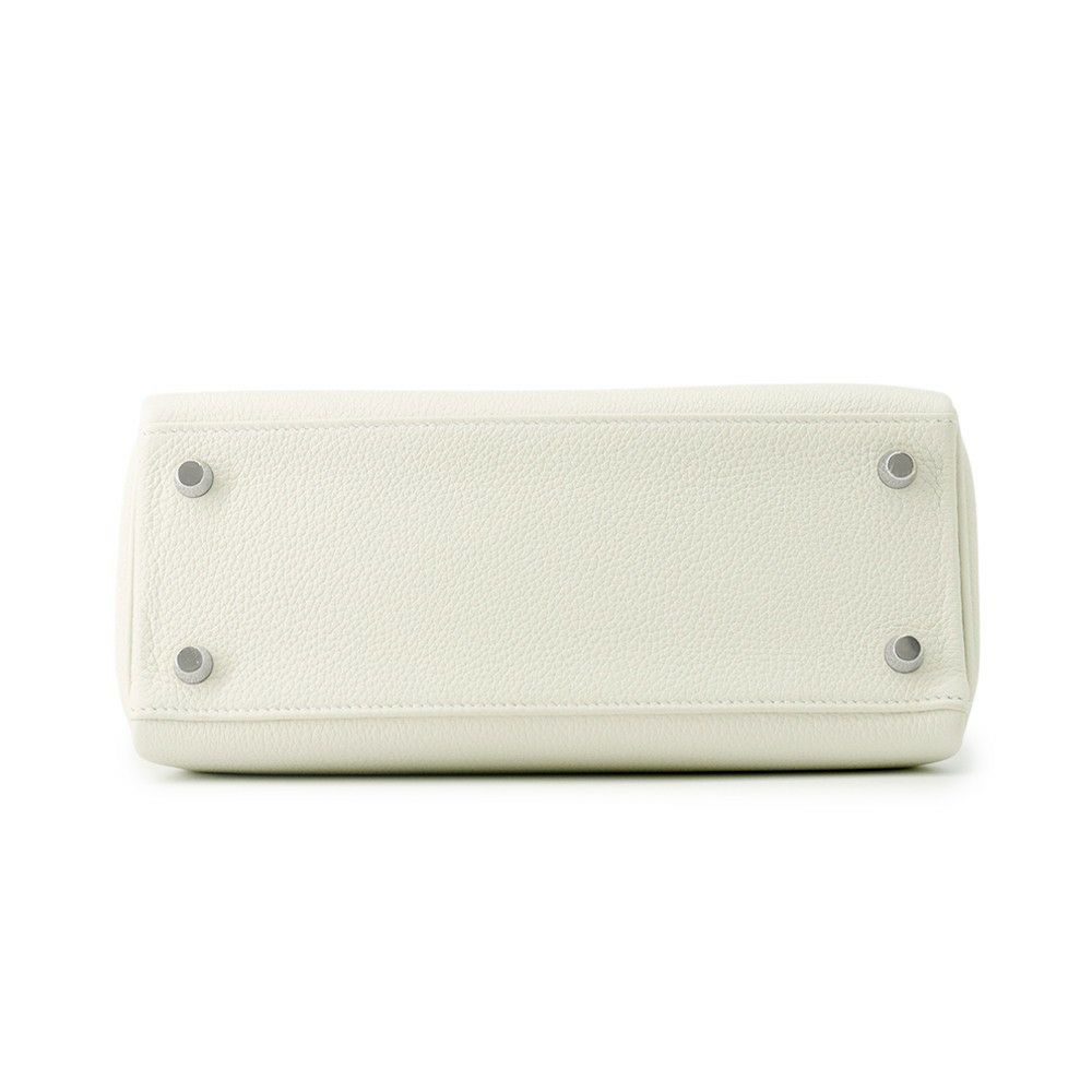 エルメス ハンドバッグ ケリー25 内縫い マッシュルーム/シルバー金具 トゴ B刻印 2wayショルダー