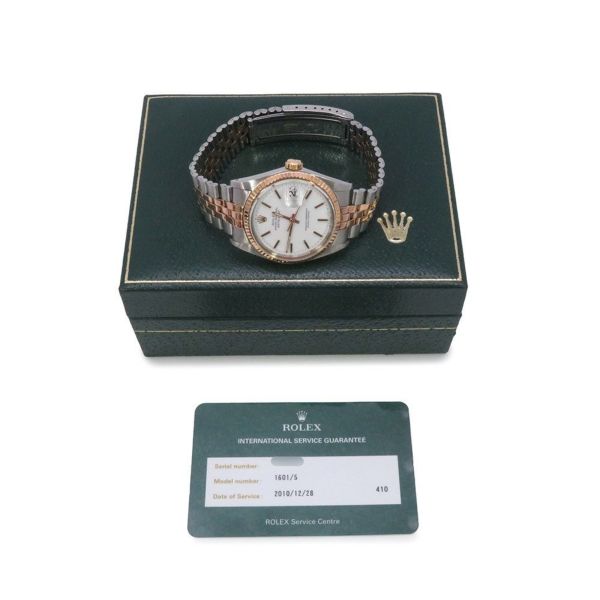 ロレックス デイトジャスト 47番 1601/5 ROLEX 腕時計 白文字盤