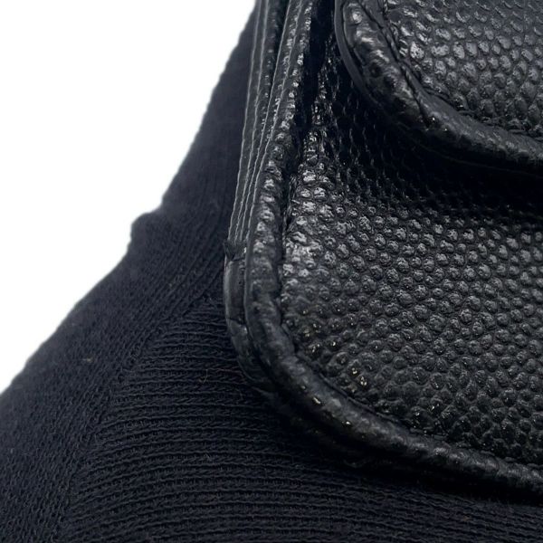 シャネル カードケース マトラッセ クラシック ジップ キルティング キャビアスキン ココマーク AP2570 黒