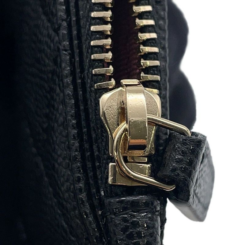 シャネル カードケース マトラッセ クラシック ジップ キルティング キャビアスキン ココマーク AP2570 黒