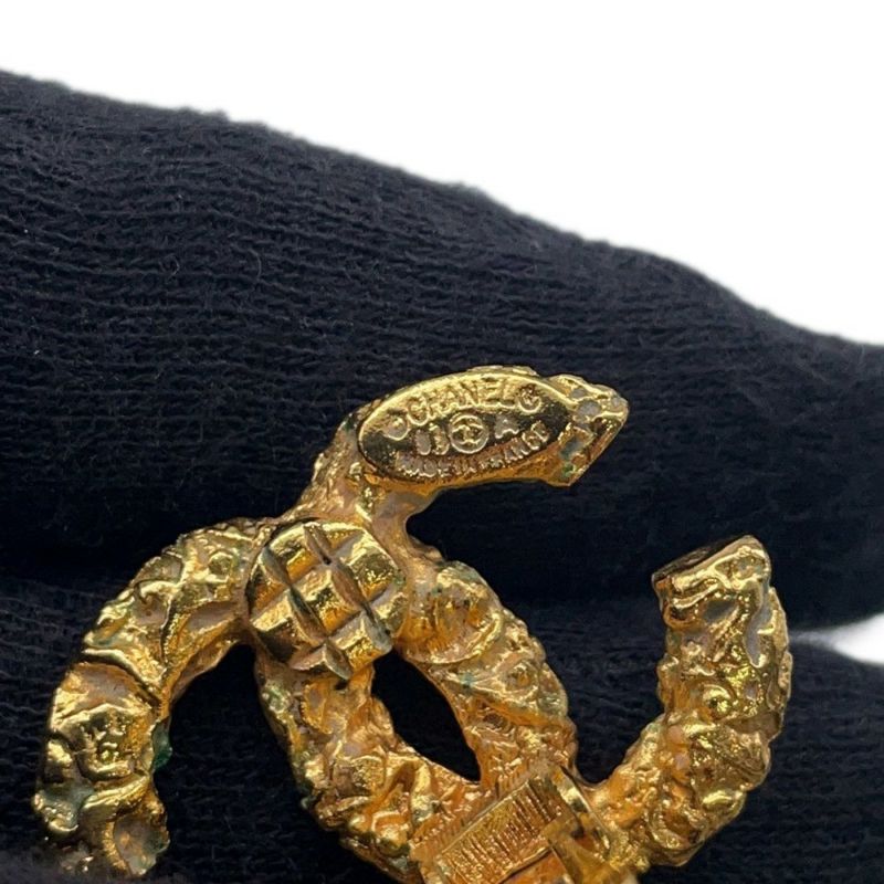 シャネル イヤリング ココマーク フリンジ タッセル アンティーク 溶岩 03 A CHANEL アクセサリー