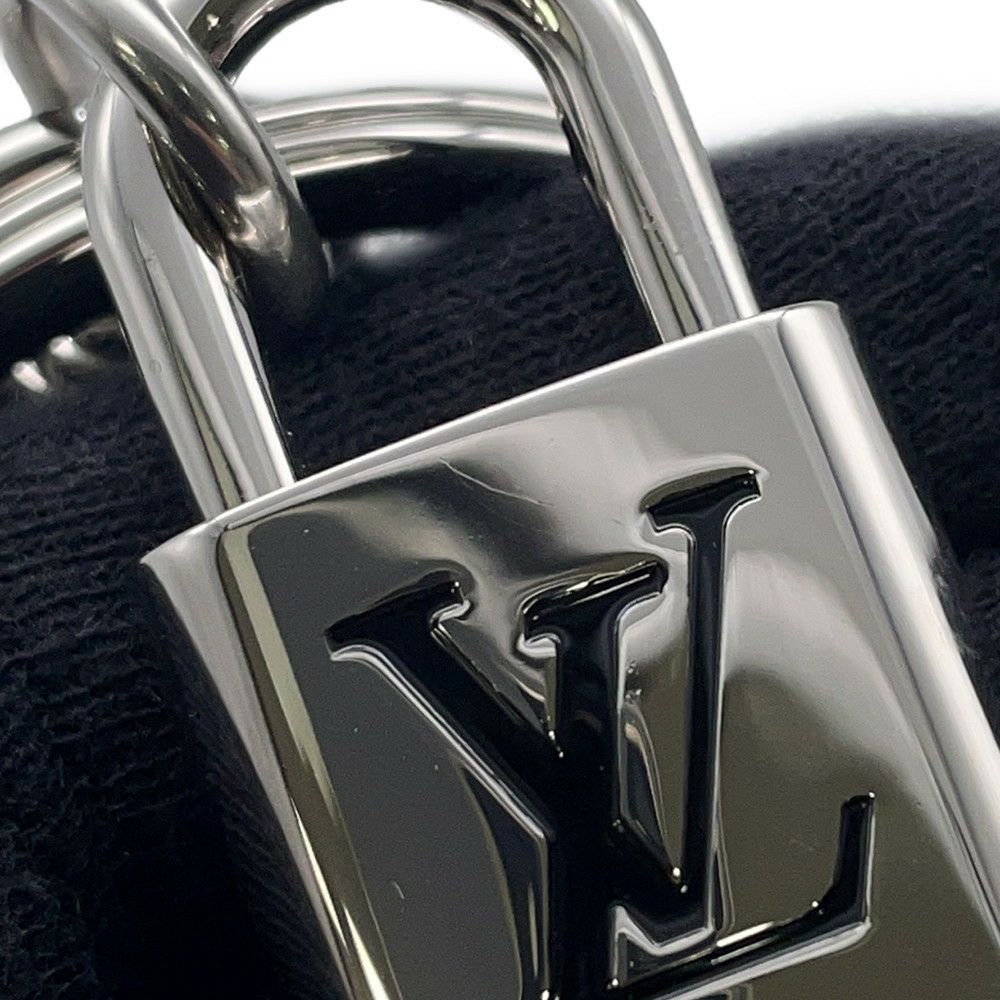 ルイヴィトン キーホルダー LV パドロック ドラゴンヌ クロコダイル M01300 LOUIS VUITTON 黒 メンズ