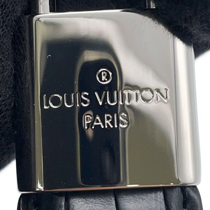 ルイヴィトン キーホルダー LV パドロック ドラゴンヌ クロコダイル M01300 LOUIS VUITTON 黒 メンズ