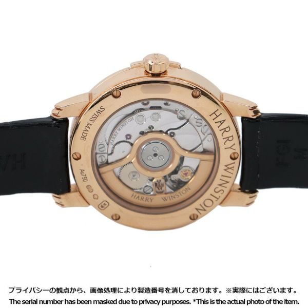ハリーウィンストン ミッドナイト ダイヤベゼル MIDAHM29RR001 ホワイトシェル文字盤 9Pダイヤ