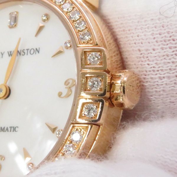 ハリーウィンストン ミッドナイト ダイヤベゼル MIDAHM29RR001 ホワイトシェル文字盤 9Pダイヤ