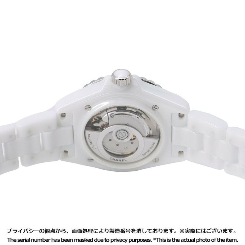 シャネル J12 H5705 CHANEL 腕時計 白文字盤 12Pダイヤ