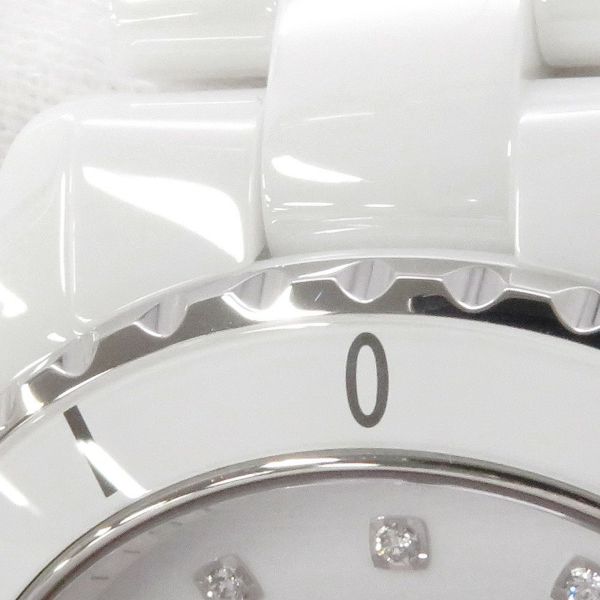 シャネル J12 H5705 CHANEL 腕時計 白文字盤 12Pダイヤ