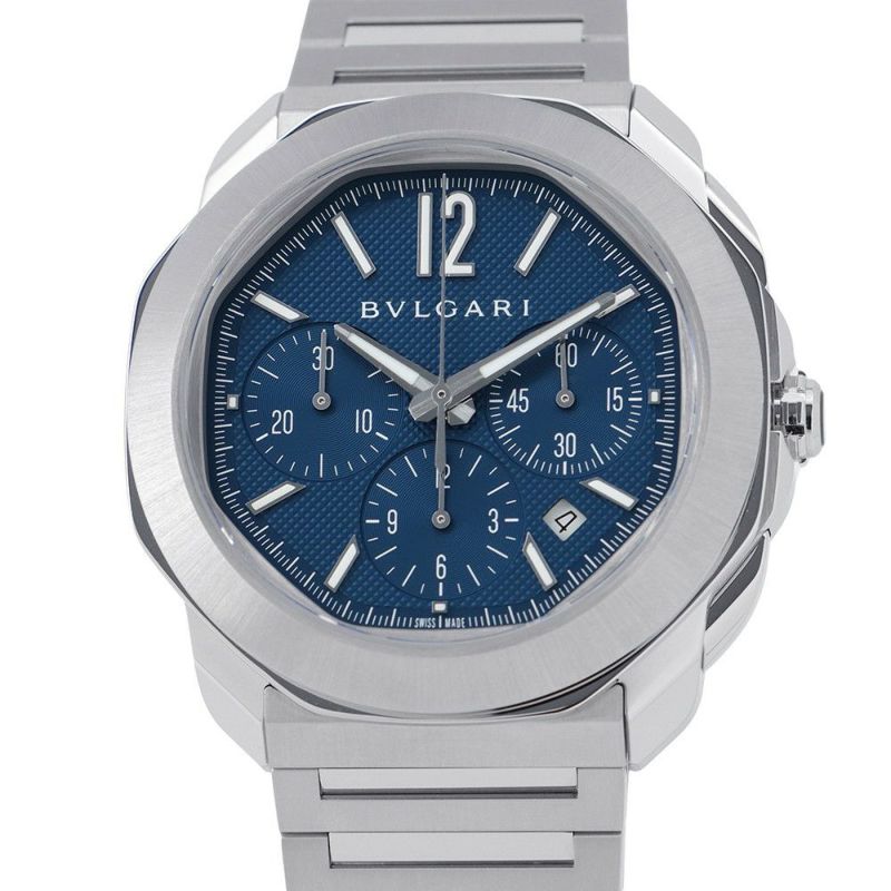 ブルガリ オクト ローマ ウォッチ 103829 BVLGARI 腕時計 ブルー文字盤