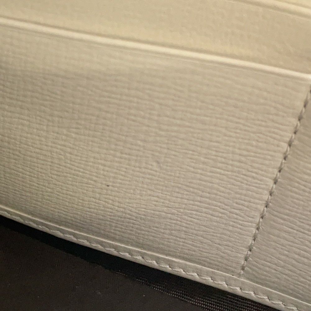 グッチ チェーンウォレット ホースビット 1955 PVC レザー ミラー付き 621888 GUCCI 長財布 白