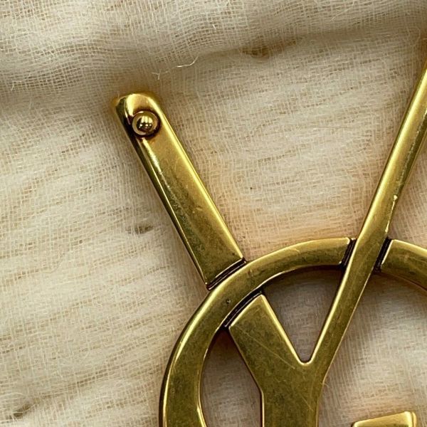 サンローランパリ チェーンショルダーバッグ カリプソ コットン 734153 SAINT LAURENT PARIS 白