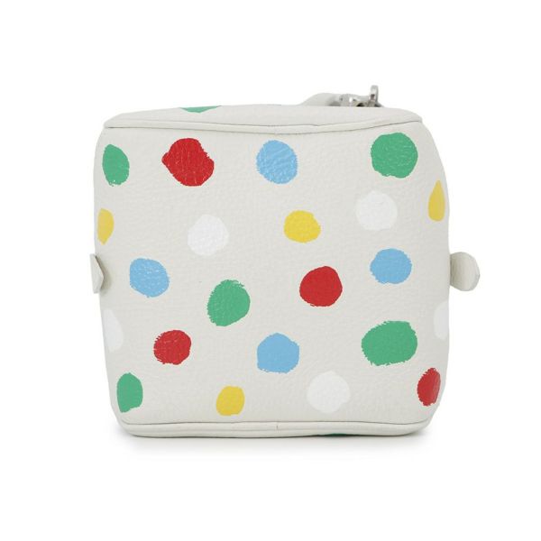 ルイヴィトン ハンドバッグ モノグラム・アンプラント スクエアバッグ LV×YK 中国限定 2way 草間弥生 コラボ 白