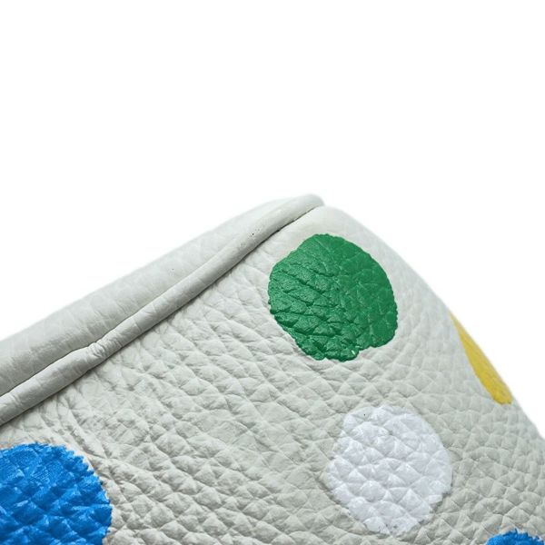 ルイヴィトン ハンドバッグ モノグラム・アンプラント スクエアバッグ LV×YK 中国限定 2way 草間弥生 コラボ 白