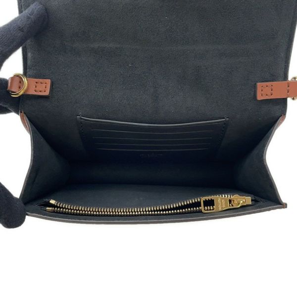 ルイヴィトン チェーンウォレット モノグラム・リバース ポルトフォイユ・ドーフィーヌ M68746 財布 黒 ブラック