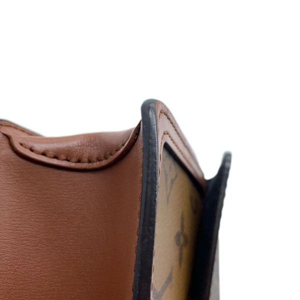 ルイヴィトン チェーンウォレット モノグラム・リバース ポルトフォイユ・ドーフィーヌ M68746 財布 黒 ブラック