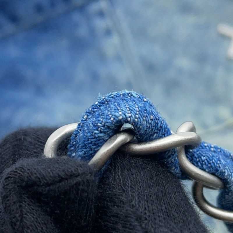 シャネル チェーンショルダーバッグ CHANEL 22 マトラッセ スモール デニム AS3261 ポーチ付き