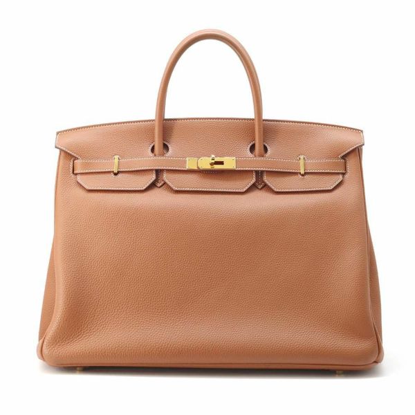 エルメス バーキン40 ゴールド/ゴールド金具 トゴ A刻印 HERMES Birkin ハンドバッグ SPO