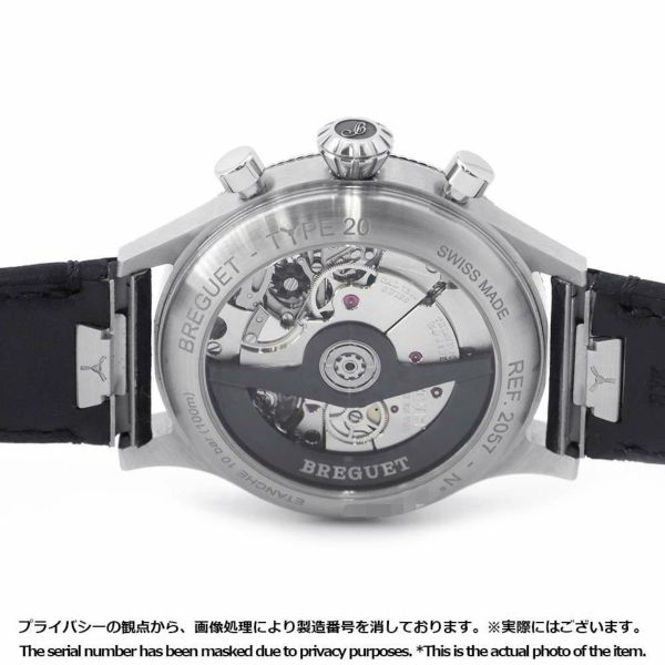 ブレゲ タイプ20 クロノグラフ 2057 2057ST/92/3WU BREGUET 腕時計 黒文字盤