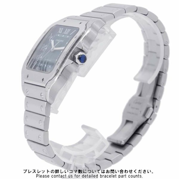 カルティエ サントス ドゥ カルティエ LM WSSA0062 Cartier 腕時計 グリーン文字盤