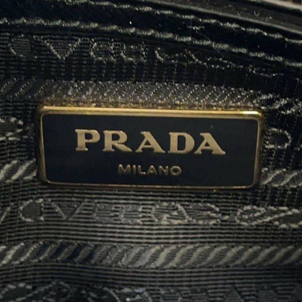 プラダ ハンドバッグ プロムナード パテント BL0838 PRADA 2wayショルダー 黒