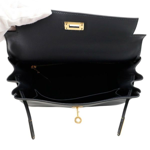 エルメス ハンドバッグ ケリー25 内縫い キャバン/ゴールド金具 スイフト K刻印 2wayショルダー