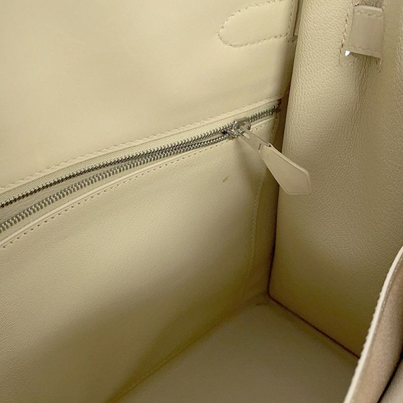 エルメス ハンドバッグ ケリー35 外縫い ベージュ/マルチカラー/シルバー金具 ヴィブラート □E刻印 2wayショルダー