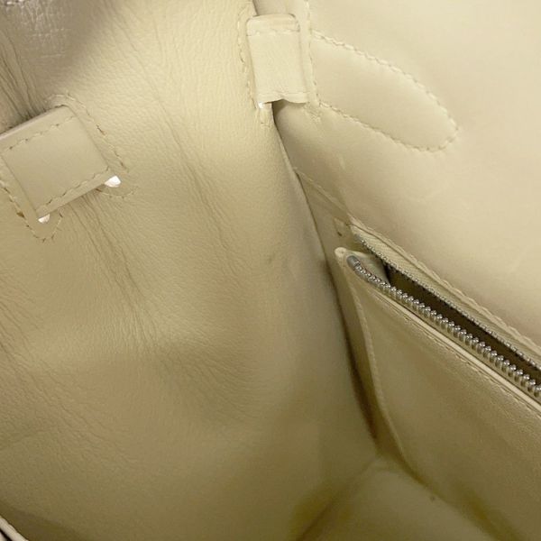 エルメス ハンドバッグ ケリー35 外縫い ベージュ/マルチカラー/シルバー金具 ヴィブラート □E刻印 2wayショルダー