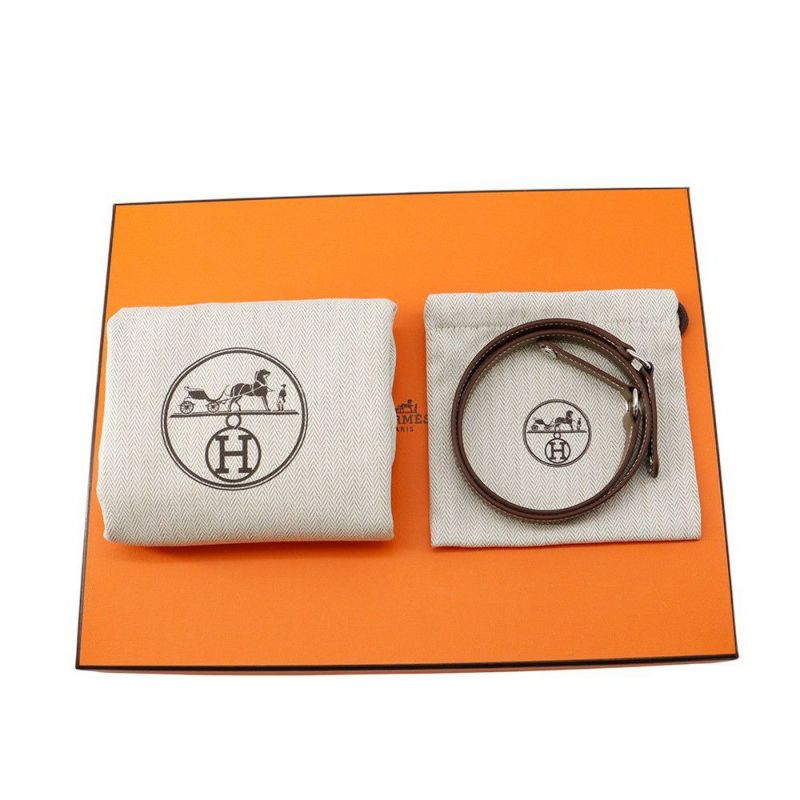 エルメス クラッチバッグ ケリーエラン エトゥープ/シルバー金具 エプソン K刻印 2wayショルダー