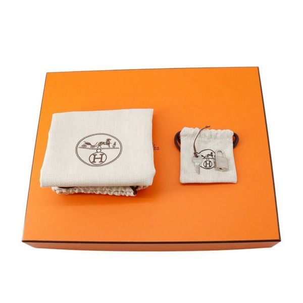 エルメス ハンドバッグ ピコタンロックMM ブラック/シルバー金具 トリヨンクレマンス W刻印 黒