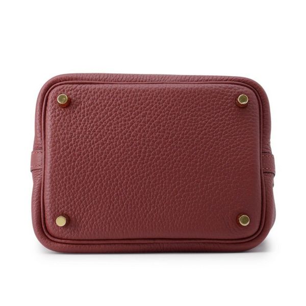 エルメス ハンドバッグ ピコタンロックPM ルージュアッシュ/ゴールド金具 トリヨンクレマンス W刻印