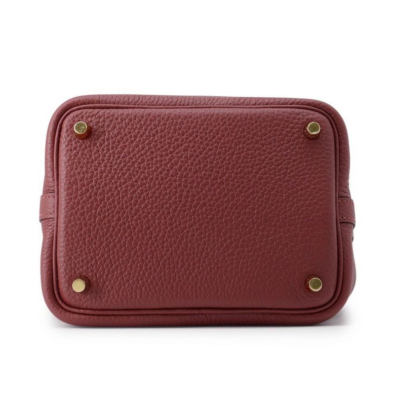 エルメス ハンドバッグ ピコタンロックPM ルージュアッシュ/ゴールド金具 トリヨンクレマンス W刻印