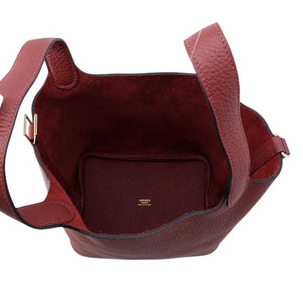 エルメス ハンドバッグ ピコタンロックPM ルージュアッシュ/ゴールド金具 トリヨンクレマンス W刻印