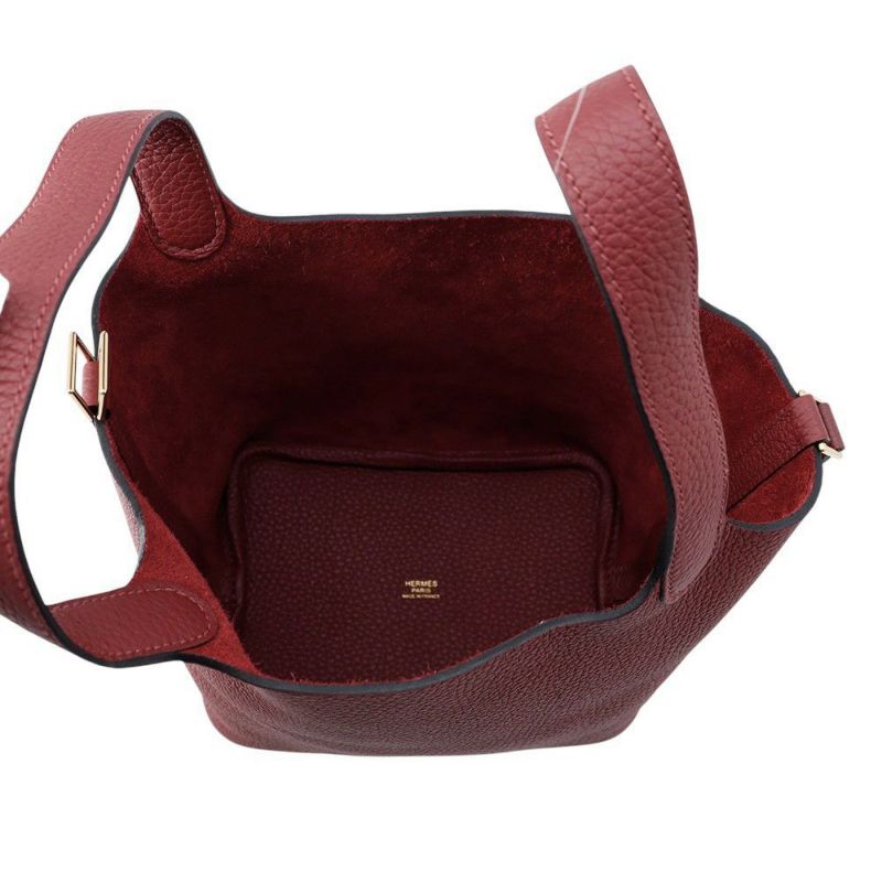 エルメス ハンドバッグ ピコタンロックPM ルージュアッシュ/ゴールド金具 トリヨンクレマンス W刻印