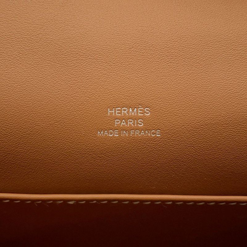 エルメス ハンドバッグ ポシェットケリー ゴールド/シルバー金具 スイフト K刻印