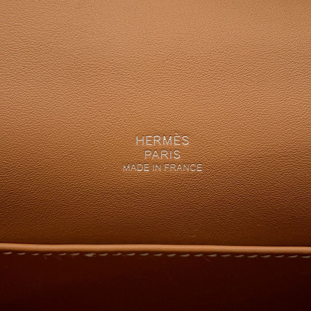 エルメス ハンドバッグ ポシェットケリー ゴールド/シルバー金具 スイフト K刻印