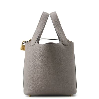 リクエスト商品★エルメス ピコタンロックMM エタン D刻印 ゴールド金具 エルメス ハンドバッグ ピコタンロックPM エタン/ゴールド金具