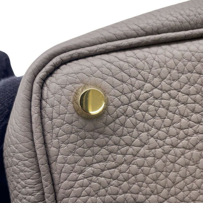 エルメス ハンドバッグ ピコタンロックPM エタン/ゴールド金具 トリヨンクレマンス D刻印