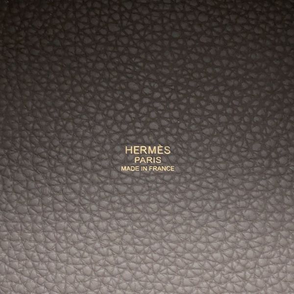 エルメス ハンドバッグ ピコタンロックPM エタン/ゴールド金具 トリヨンクレマンス D刻印