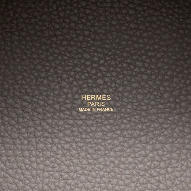 エルメス ハンドバッグ ピコタンロックPM エタン/ゴールド金具 トリヨンクレマンス D刻印