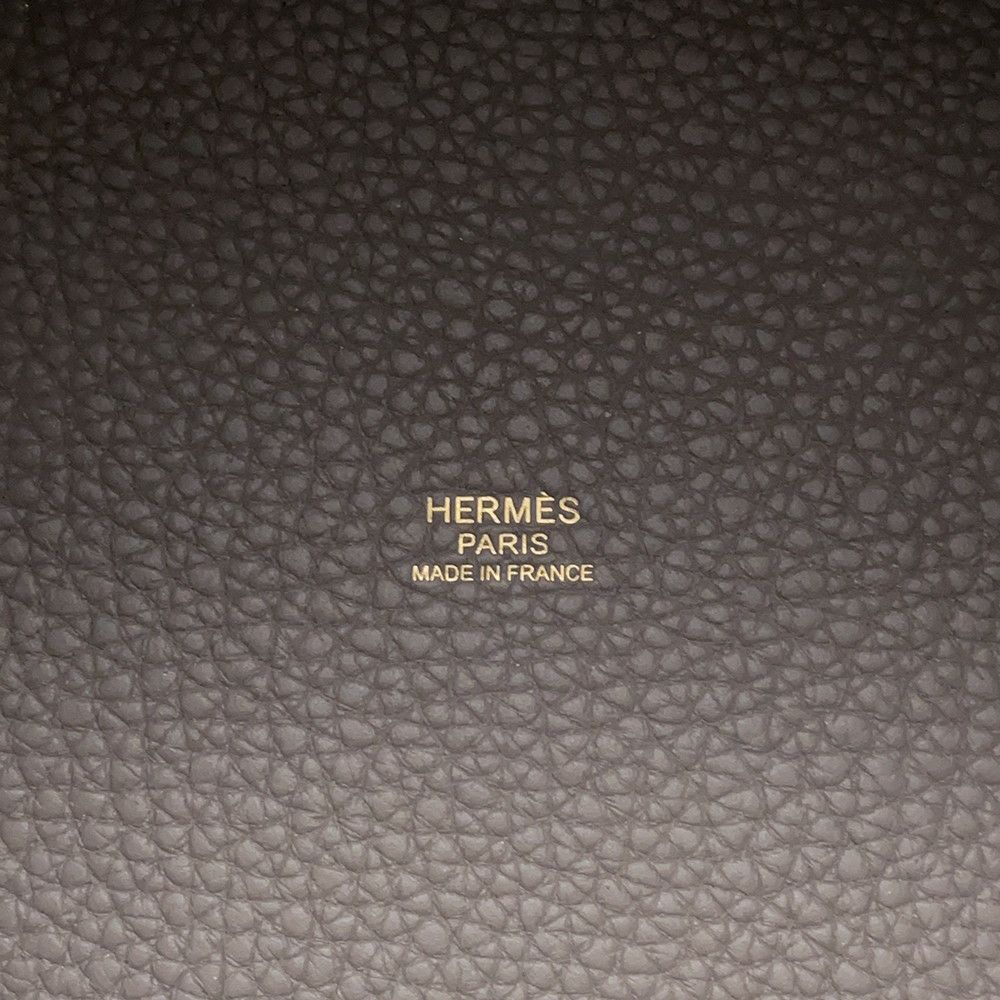 エルメス ハンドバッグ ピコタンロックPM エタン/ゴールド金具 トリヨンクレマンス D刻印