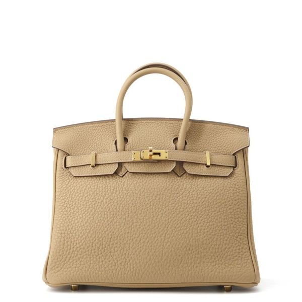 エルメス バーキン25 ビスキュイ/ゴールド金具 トゴ W刻印 HERMES Birkin ハンドバッグ