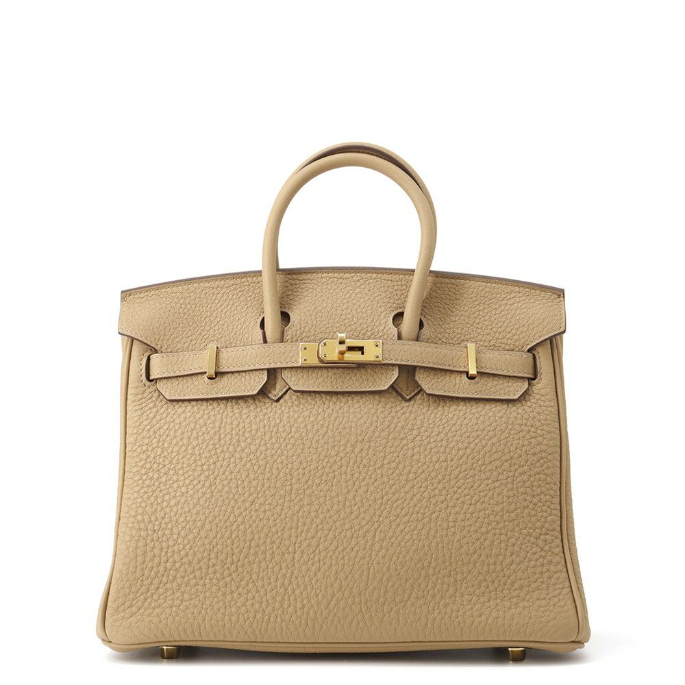 エルメス バーキン25 ビスキュイ/ゴールド金具 トゴ W刻印 HERMES Birkin ハンドバッグ