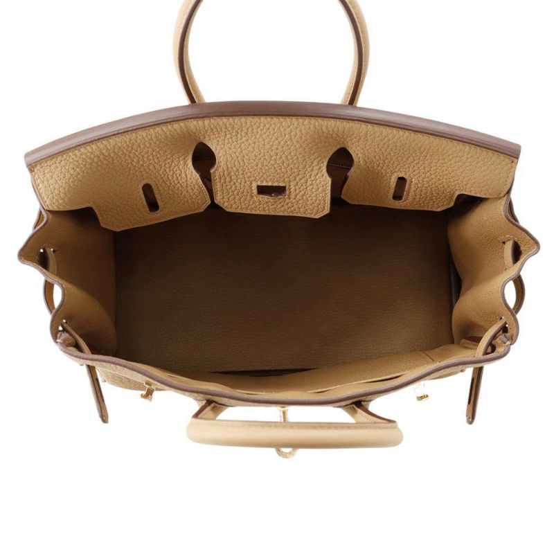 エルメス バーキン25 ビスキュイ/ゴールド金具 トゴ W刻印 HERMES Birkin ハンドバッグ