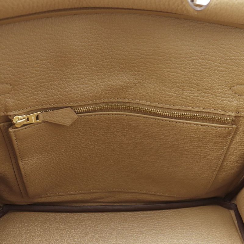 エルメス バーキン25 ビスキュイ/ゴールド金具 トゴ W刻印 HERMES Birkin ハンドバッグ