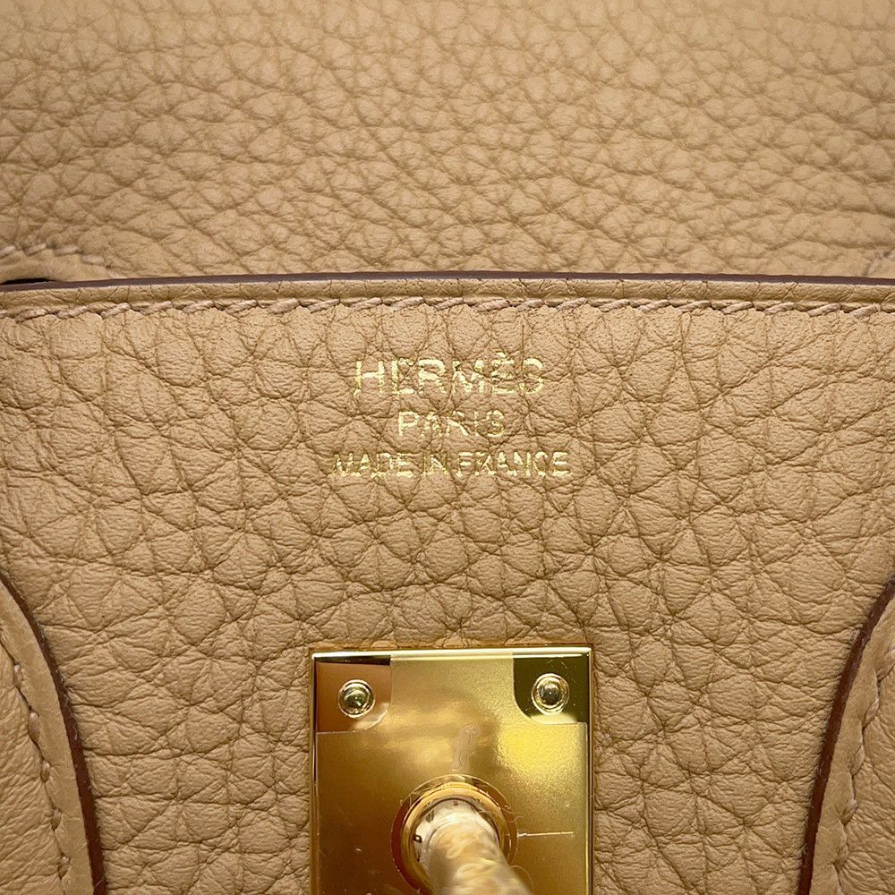 エルメス バーキン25 ビスキュイ/ゴールド金具 トゴ W刻印 HERMES Birkin ハンドバッグ